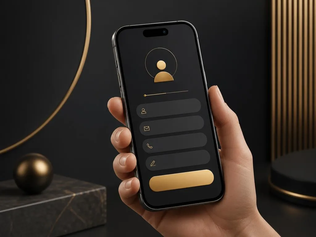 Pessoa preenchendo um formulário pelo celular